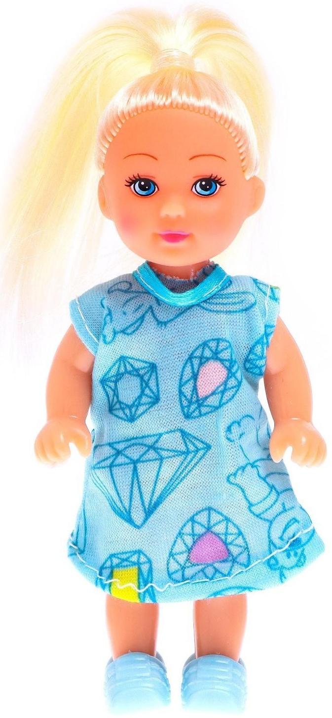 Кукла-малышка «Ева», в платье, МИКС