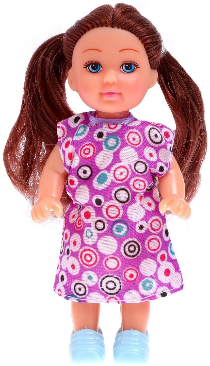 Кукла-малышка «Ева», в платье, МИКС