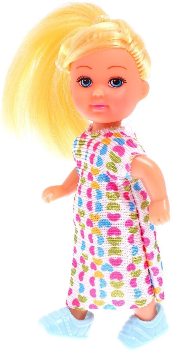 Кукла-малышка «Ева», в платье, МИКС