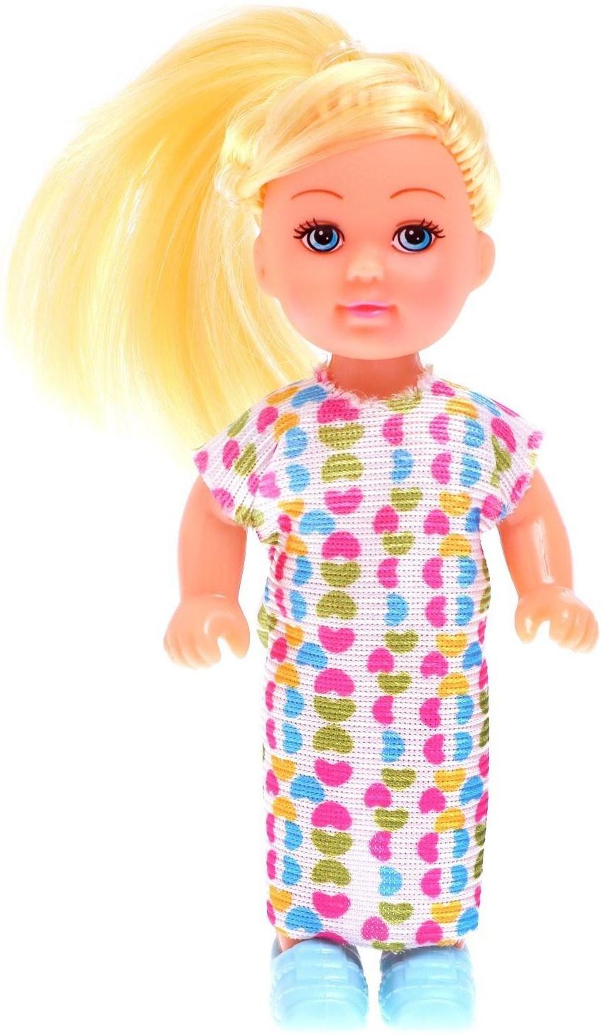 Кукла-малышка «Ева», в платье, МИКС