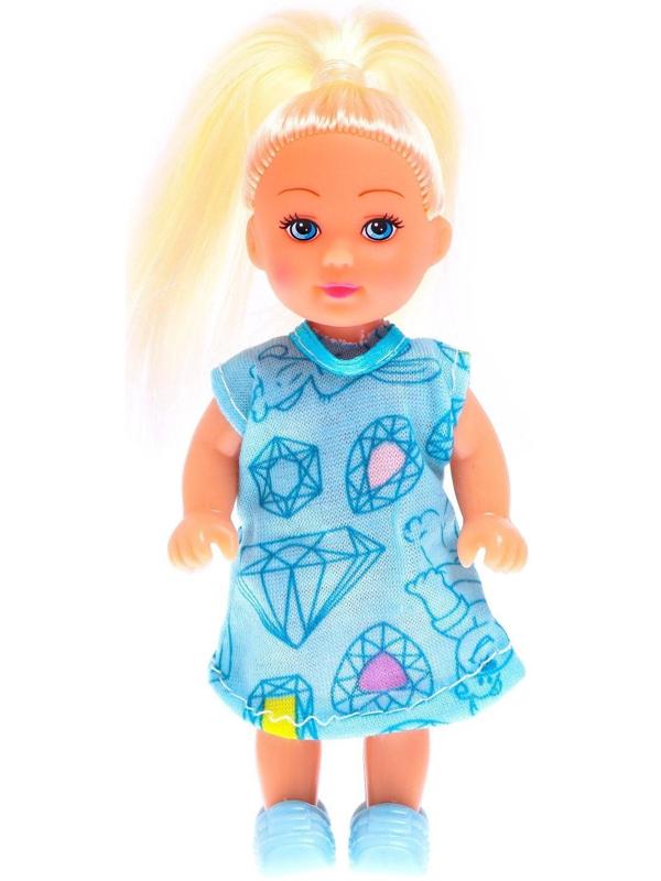 Кукла-малышка «Ева», в платье, МИКС