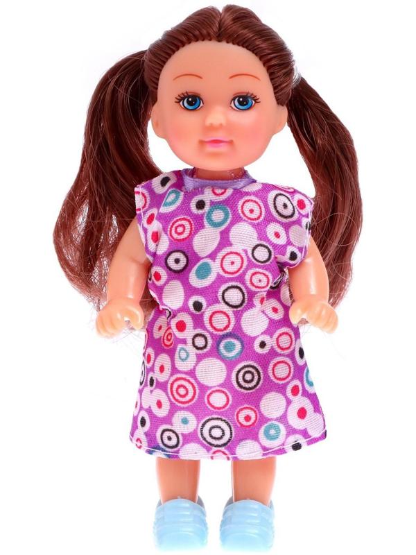 Кукла-малышка «Ева», в платье, МИКС