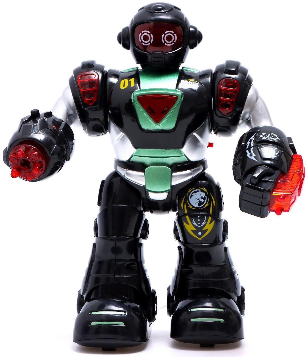 Робот «Супербот», световые и звуковые эффекты, работает от батареек, цвет зелёный