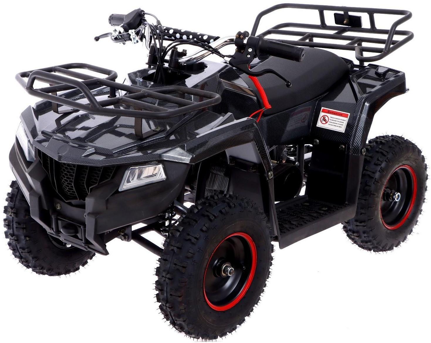Квадроцикл бензиновый ATV GR6.40 - 49cc, цвет чёрный карбон