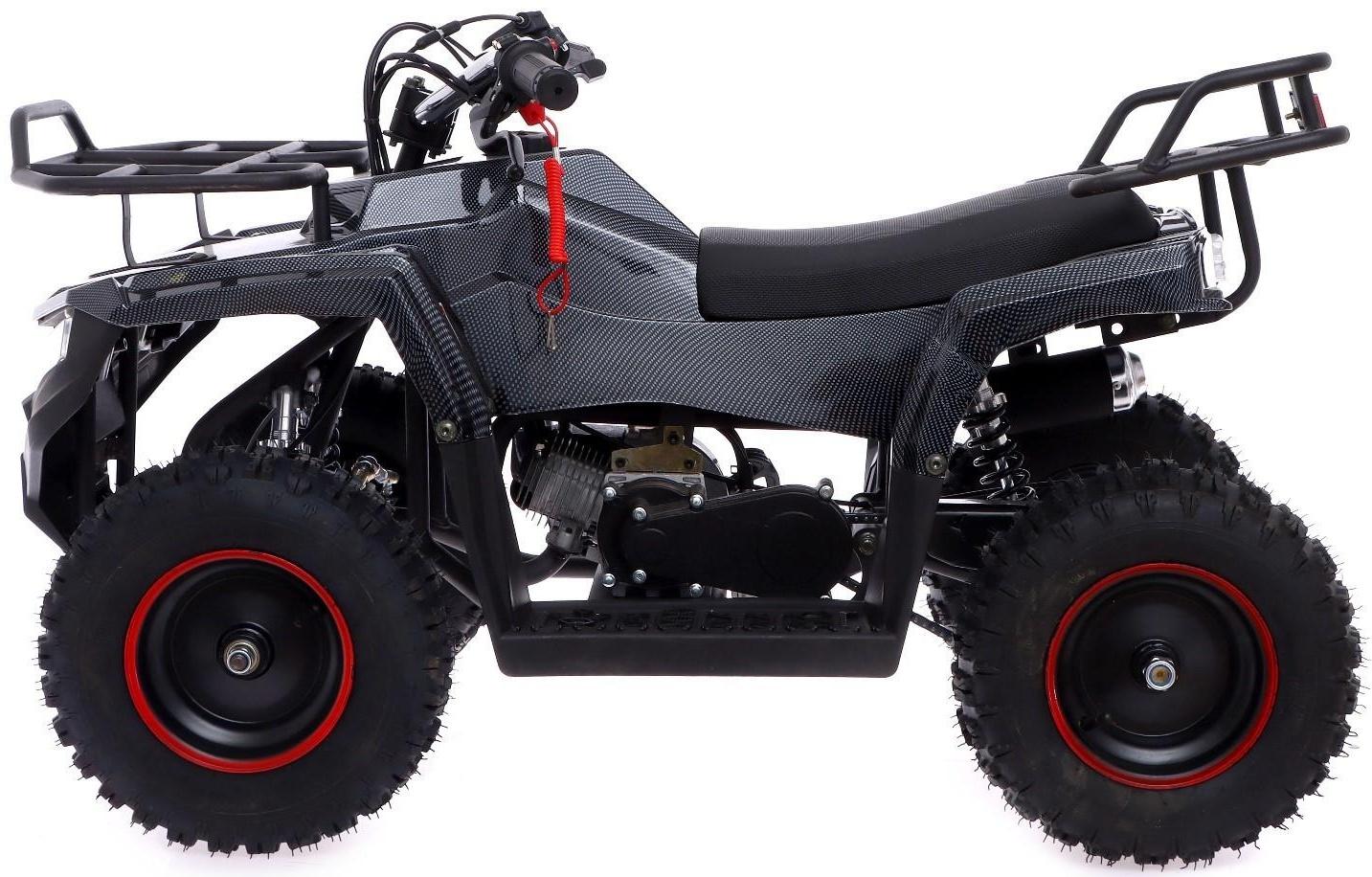 Квадроцикл бензиновый ATV GR6.40 - 49cc, цвет чёрный карбон