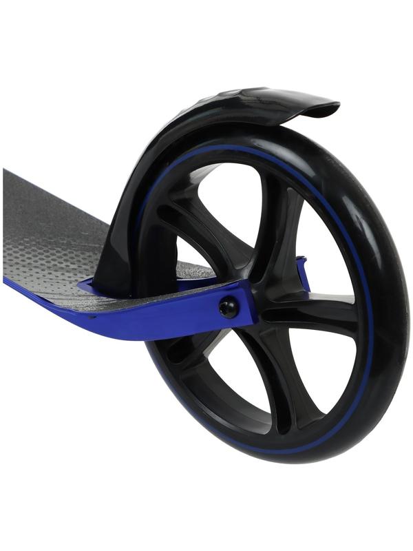 Самокат городской, складной GRAFFITI,  колеса PU 200, 86A, подножка, ABEC 9, цвет синий