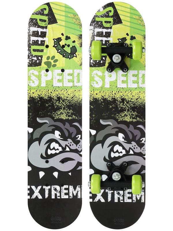 Скейтборд подростковый SPEED EXTREME 62 х 16 см, колёса PVC 50 мм, пластиковая подвеска
