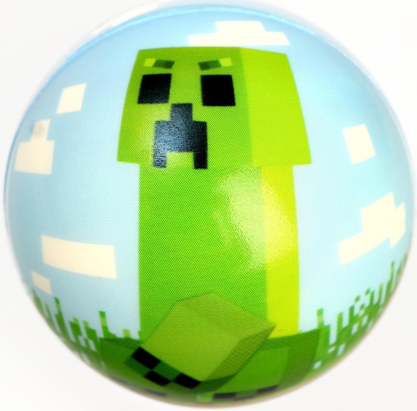 Мягкий мяч «Весёлый мячик Minecraft» 6,3 см. / Микс 1 шт.
