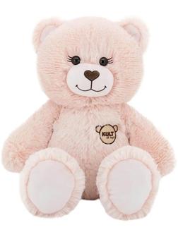 Мягкая игрушка «Медведь», 3 открытки, цвет пудровый, 65 см