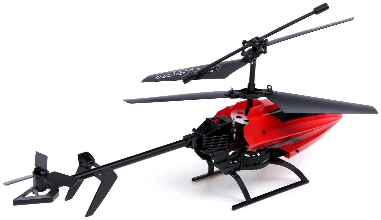 Вертолёт радиоуправляемый «Эксперт», работает от аккумулятора, цвет красный