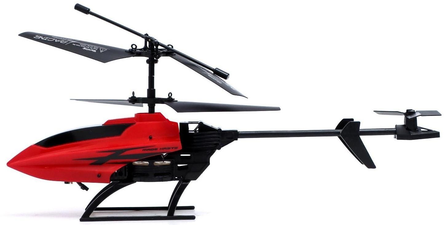 Вертолёт радиоуправляемый «Эксперт», работает от аккумулятора, цвет красный