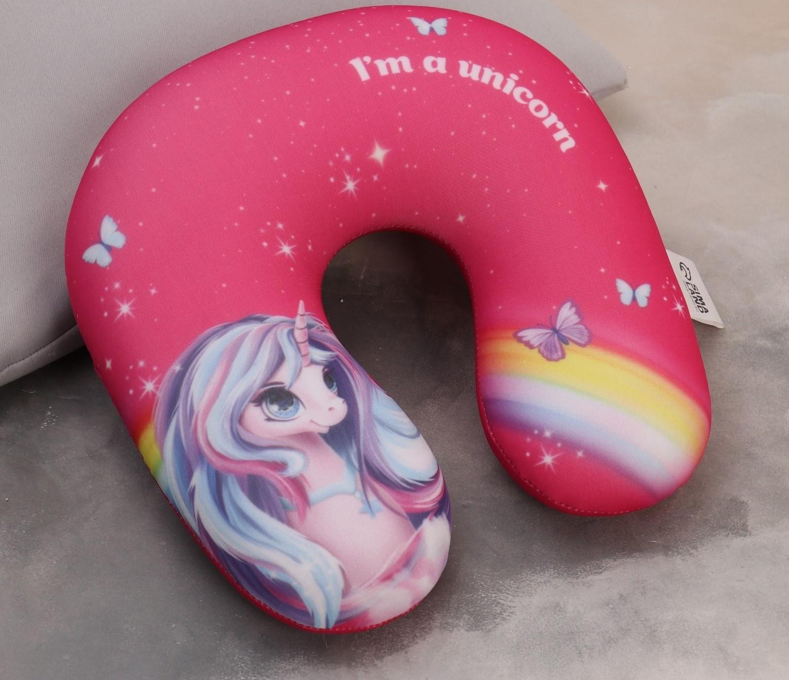 Антистресс подголовник детский «Единорожка с радугой»