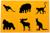 Набор фигурок животных с обучающими карточками «Животные мира»