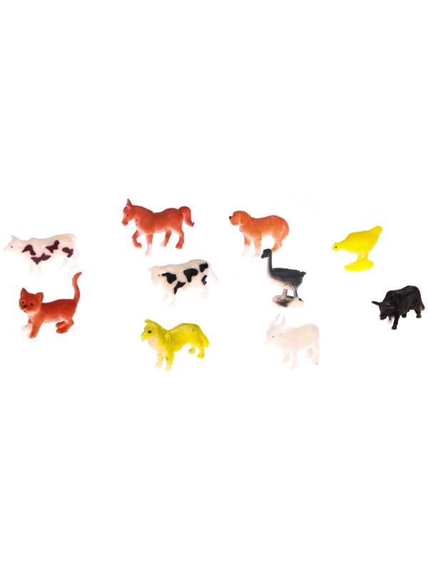 Набор фигурок животных с обучающими карточками «Домашние животные»
