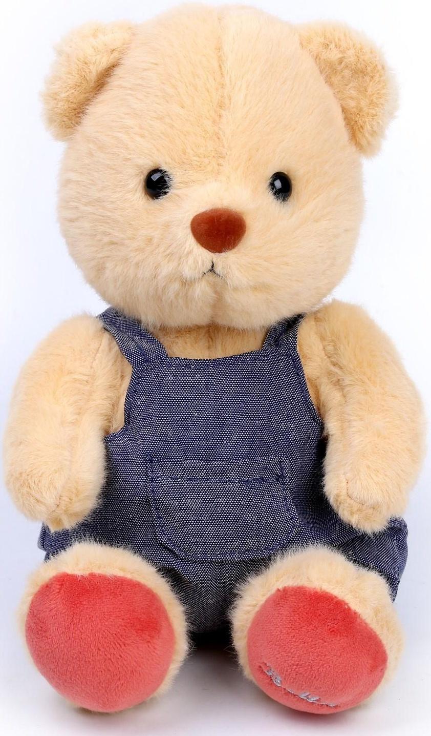 Мягкая игрушка «Мишутка в комбинезоне», цвет МИКС