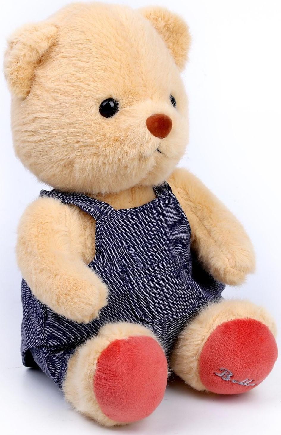 Мягкая игрушка «Мишутка в комбинезоне», цвет МИКС