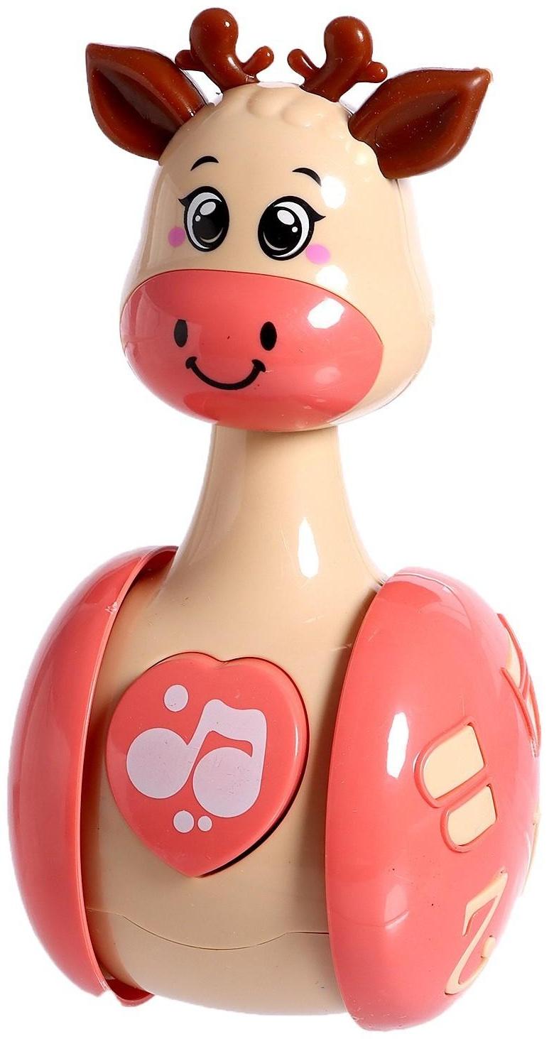 Развивающая игрушка «Оленёнок Робби», цвет бежевый