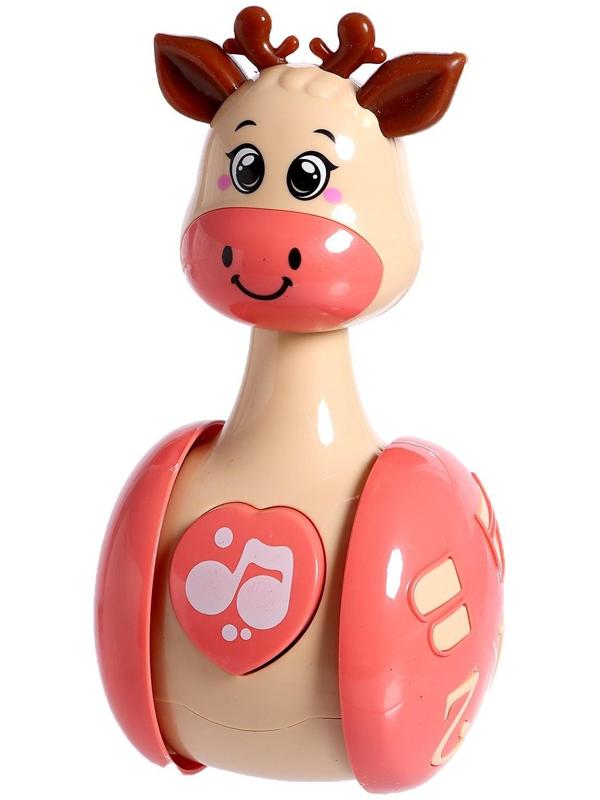 Развивающая игрушка «Оленёнок Робби», цвет бежевый