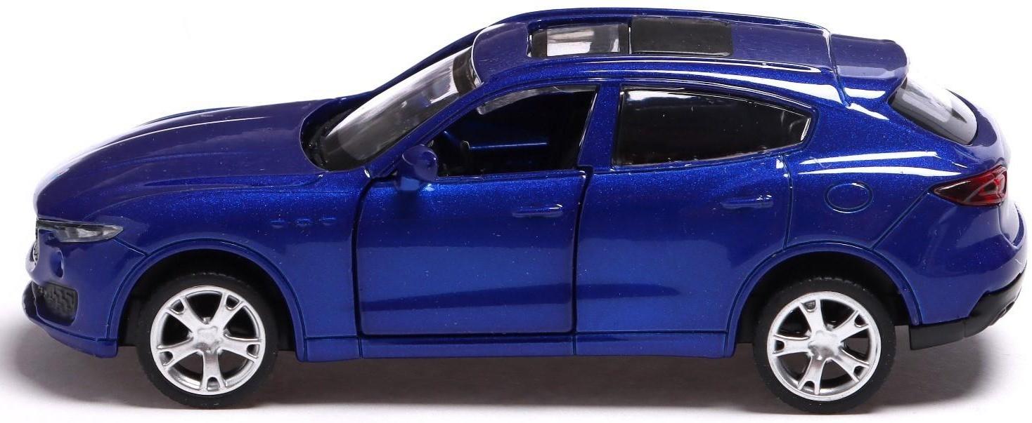 Машина металлическая MASERATI LEVANTE, 1:43, инерция, открываются двери, цвет синий