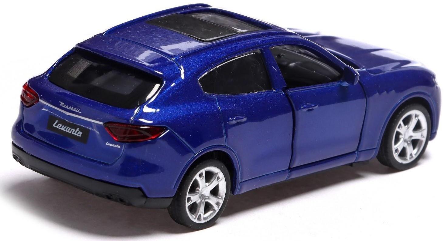 Машина металлическая MASERATI LEVANTE, 1:43, инерция, открываются двери, цвет синий