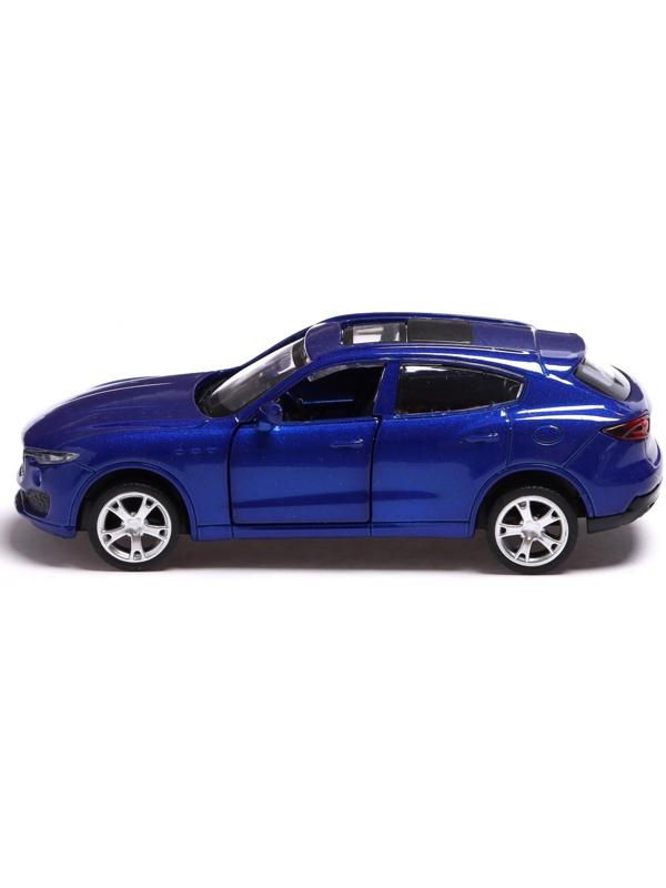 Машина металлическая MASERATI LEVANTE, 1:43, инерция, открываются двери, цвет синий