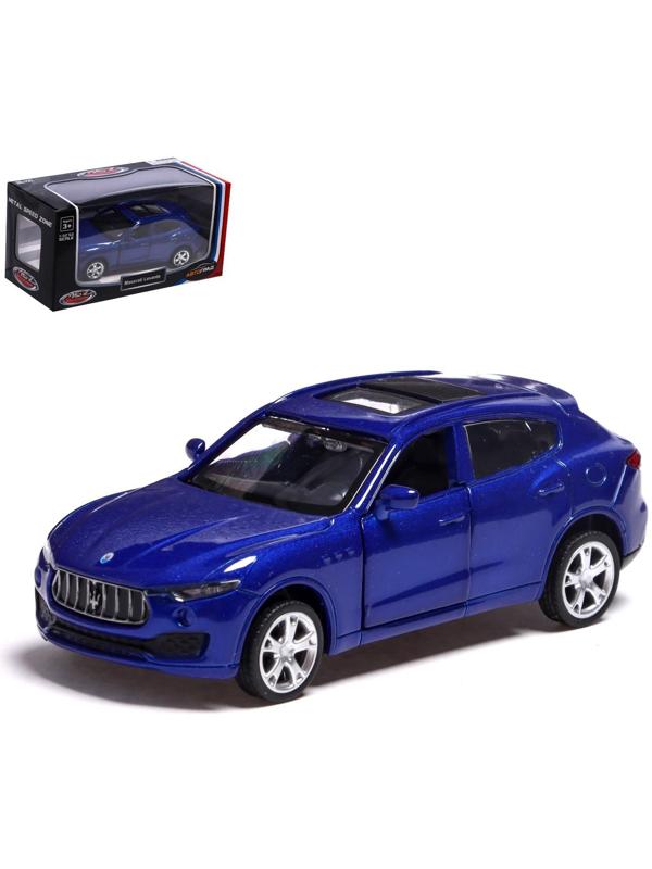 Машина металлическая MASERATI LEVANTE, 1:43, инерция, открываются двери, цвет синий