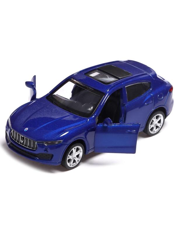 Машина металлическая MASERATI LEVANTE, 1:43, инерция, открываются двери, цвет синий