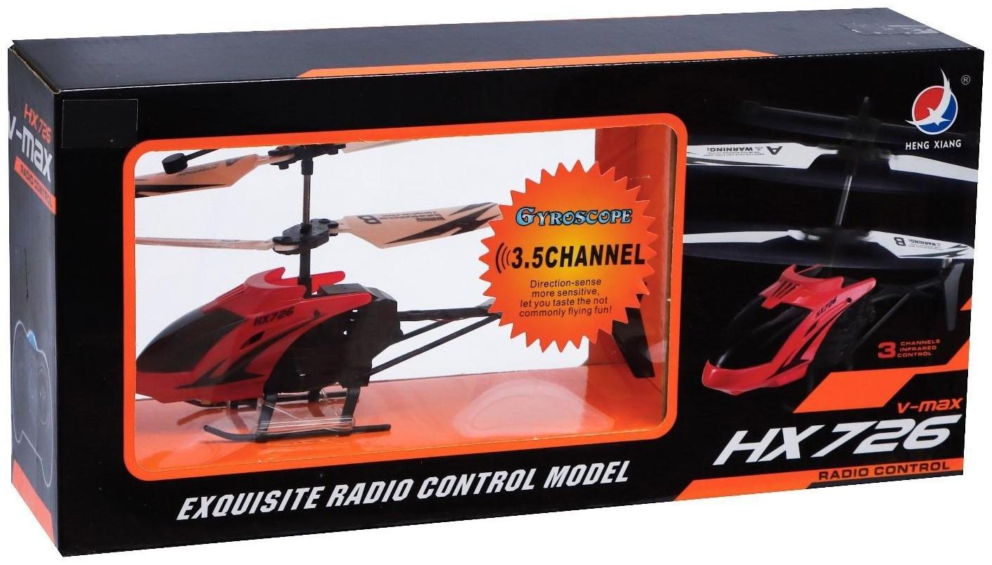 Вертолёт радиоуправляемый «Покоритель небес», работает от аккумулятора, цвет красный