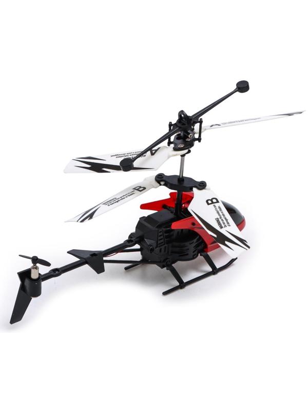 Вертолёт радиоуправляемый «Покоритель небес», работает от аккумулятора, цвет красный