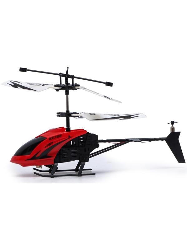 Вертолёт радиоуправляемый «Покоритель небес», работает от аккумулятора, цвет красный