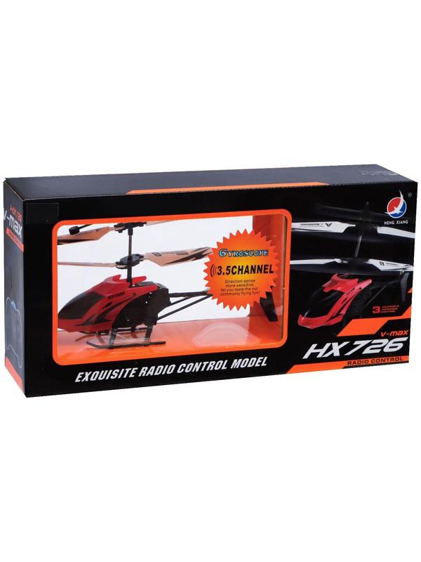 Вертолёт радиоуправляемый «Покоритель небес», работает от аккумулятора, цвет красный