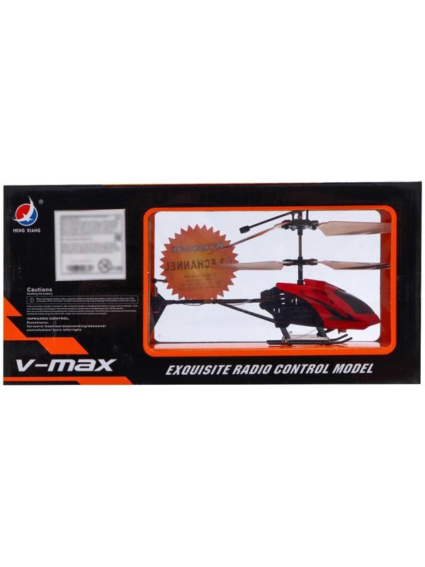 Вертолёт радиоуправляемый «Покоритель небес», работает от аккумулятора, цвет красный