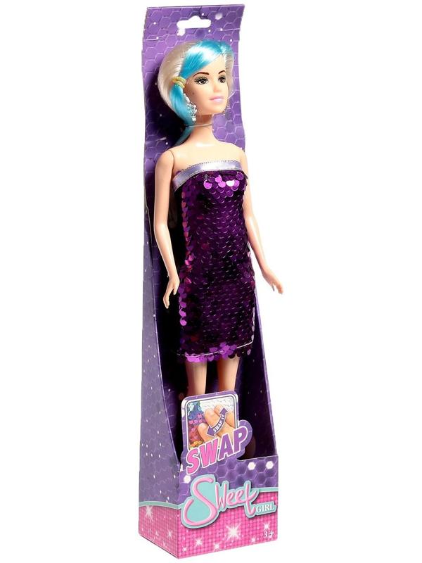 Кукла-модель «Ульяна» в платье, цвет фиолетовый