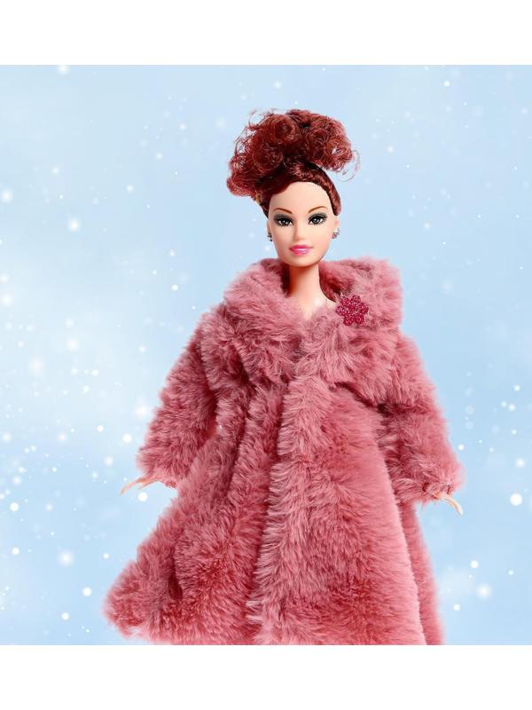 Кукла-модель «Инна» в шубе, цвет коричневый