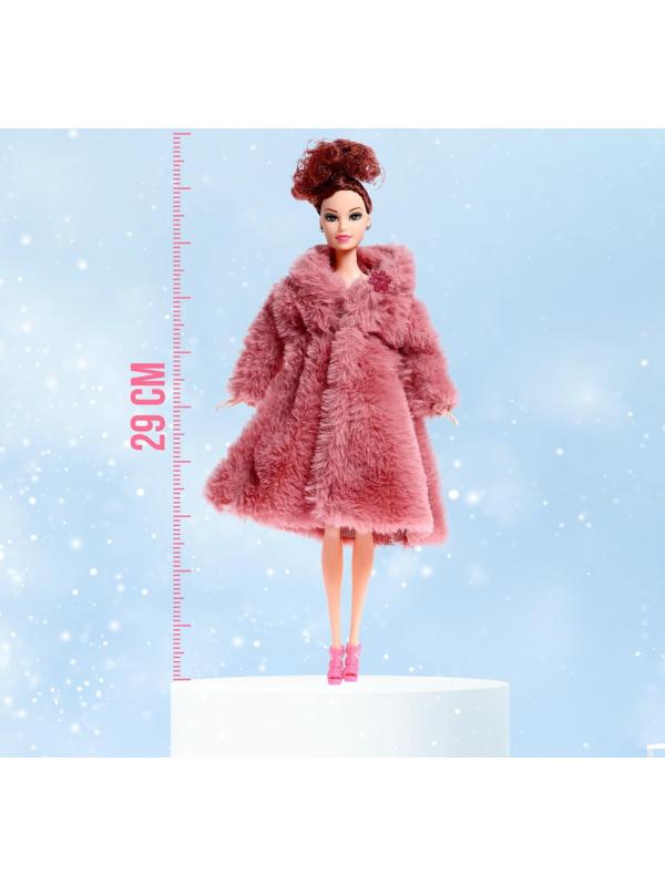 Кукла-модель «Инна» в шубе, цвет коричневый