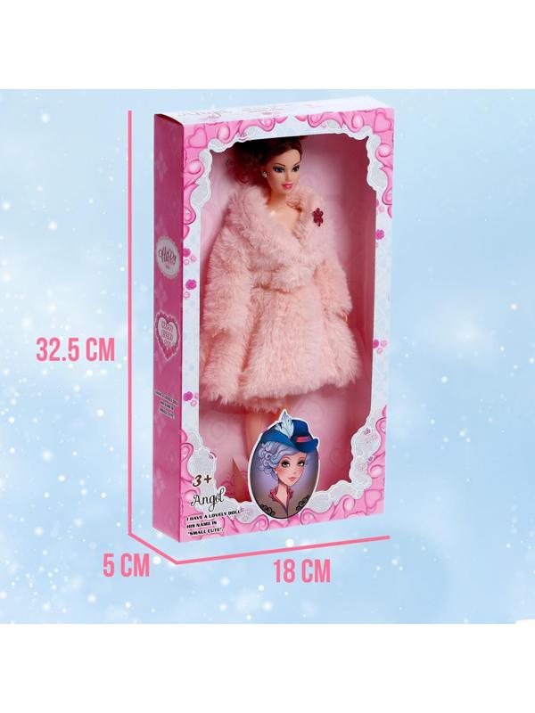 Кукла-модель «Инна» в шубе, цвет коричневый