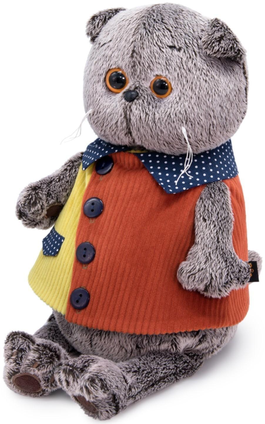 Мягкая игрушка «Басик в вельветовом жилете», 25 см