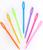Игла пластиковая, набор 20 шт, размер 1 шт 9 см, цвета МИКС