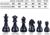 Шахматные фигуры турнирные Leap, пластик, король h-9.5 см, пешка h-5 см, 32 шт