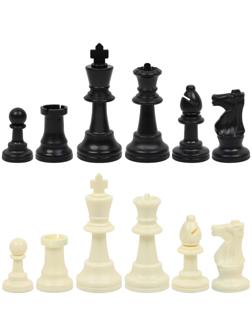 Шахматные фигуры турнирные Leap, 34 шт, король h=9.5 см, пешка h=5 см, полипропилен