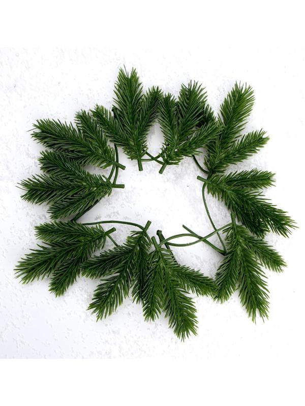 Декор «Веточка ели», набор 10 шт., размер 1 шт. — 13 × 9 × 3 см