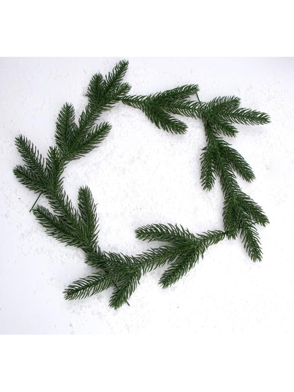 Декор «Веточка ели», набор 5 шт., размер 1 шт. — 28 × 11 × 2 см