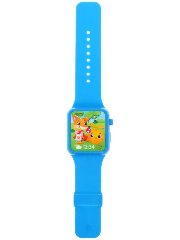 Часы музыкальные «Весёлые часики», звук, цвет синий