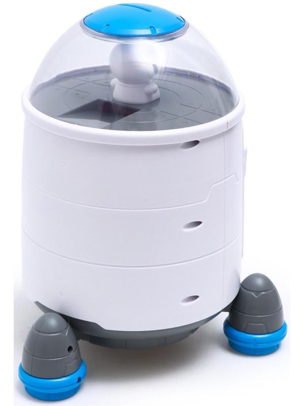 Копилка «Ракета», свет, звук, засасывает купюры, цвет белый