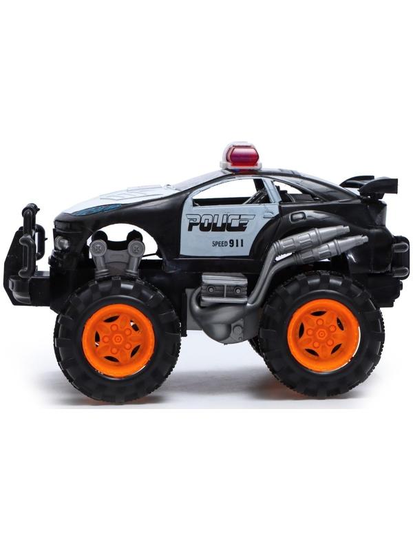 Машина радиоуправляемая «Дорожный патруль», работает от батареек, цвет чёрный
