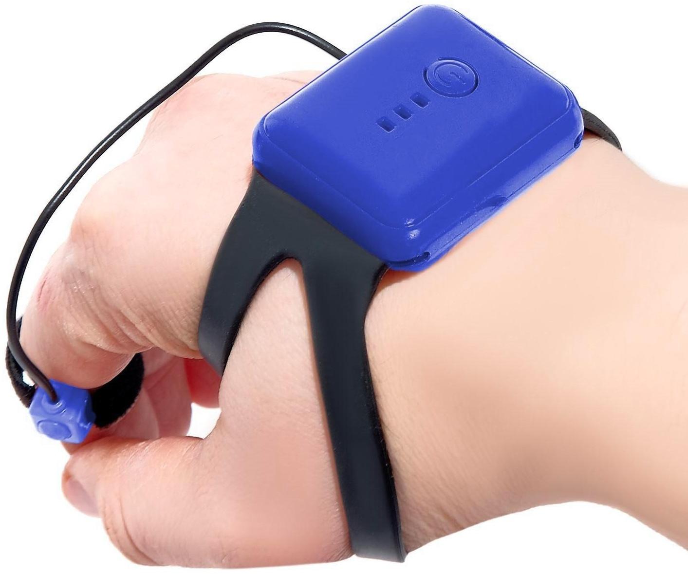 Джип радиоуправляемый «Пикап», 4WD, управление жестами, работает от аккумулятора, цвет синий