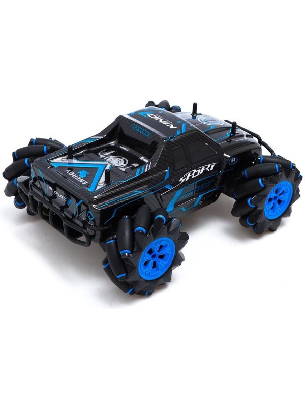 Джип радиоуправляемый «Пикап», 4WD, управление жестами, работает от аккумулятора, цвет синий