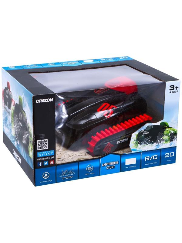 Машина-перевёртыш радиоуправляемая «Амфибия», плавает по воде, работает от аккумулятора, цвет красный