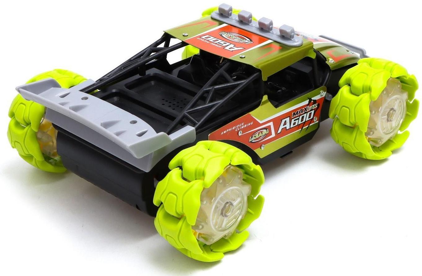 Машина радиоуправляемая A600 4WD, 1:12, управление жестами, кузов из металла, цвет зелёный