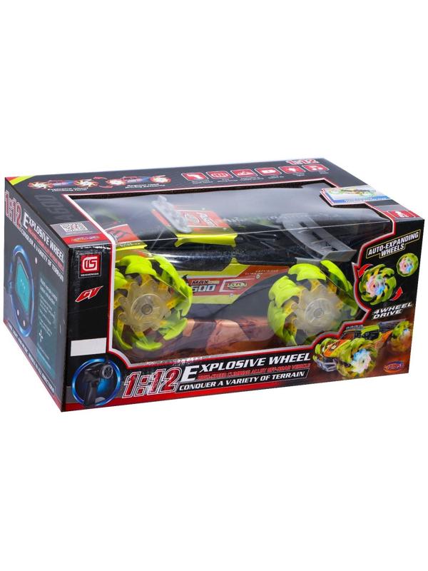 Машина радиоуправляемая A600 4WD, 1:12, управление жестами, кузов из металла, цвет зелёный